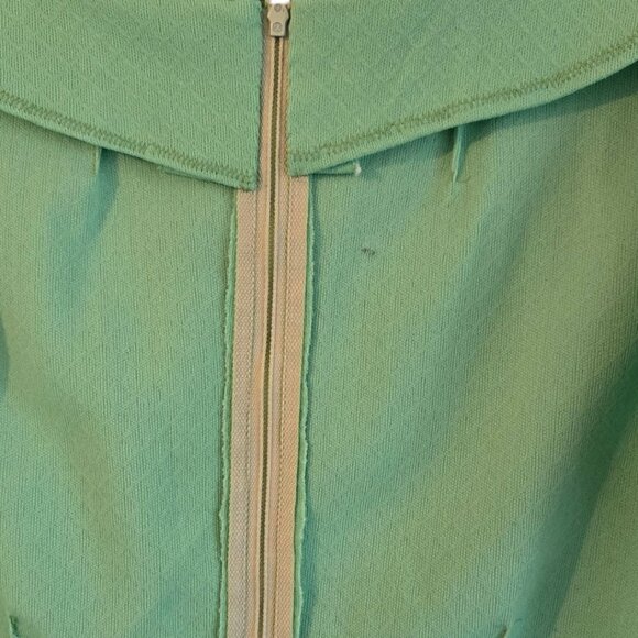 Vintage 1960s 70s Handmade Green A-Line Sleeveless Dress - Picture 11 of 11